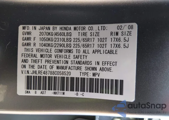 JHLRE48788C058520: 44229499