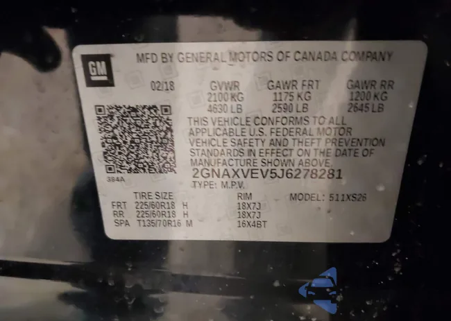 2GNAXVEV5J6278281: 44229520