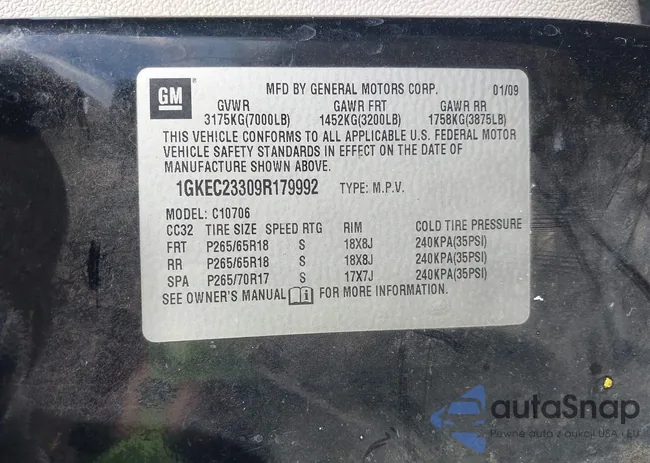 1GKEC23309R179992: 44229533