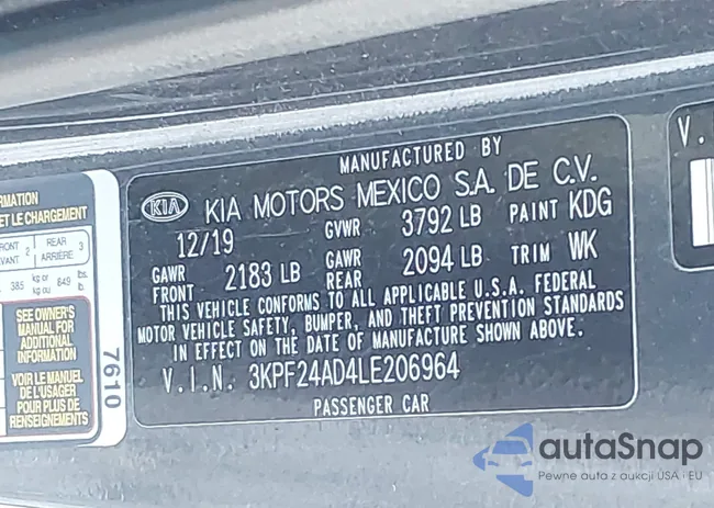 3KPF24AD4LE206964: 44229551