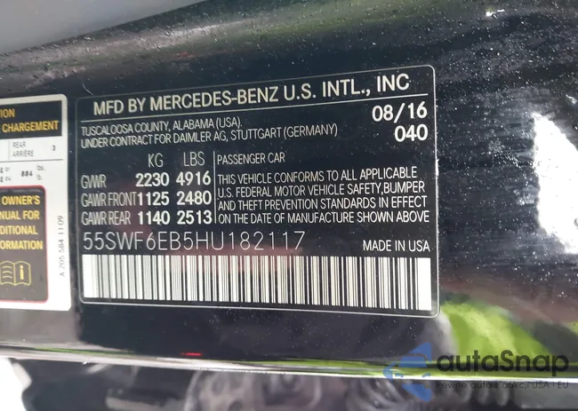 55SWF6EB5HU182117: 44229683