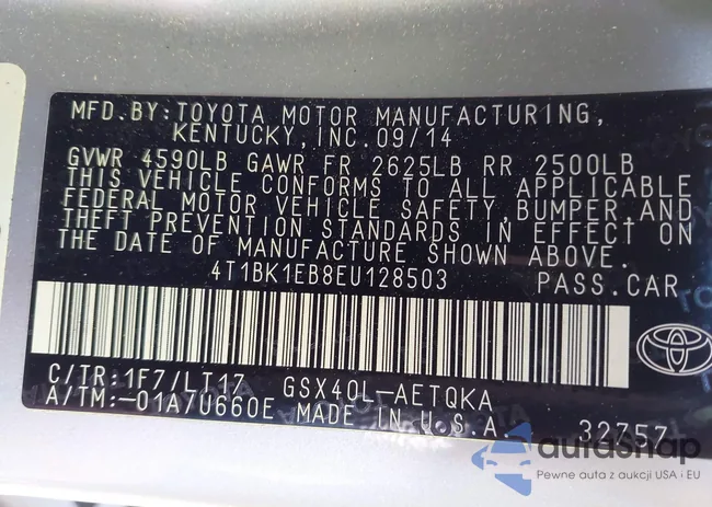 4T1BK1EB8EU128503: 44229712