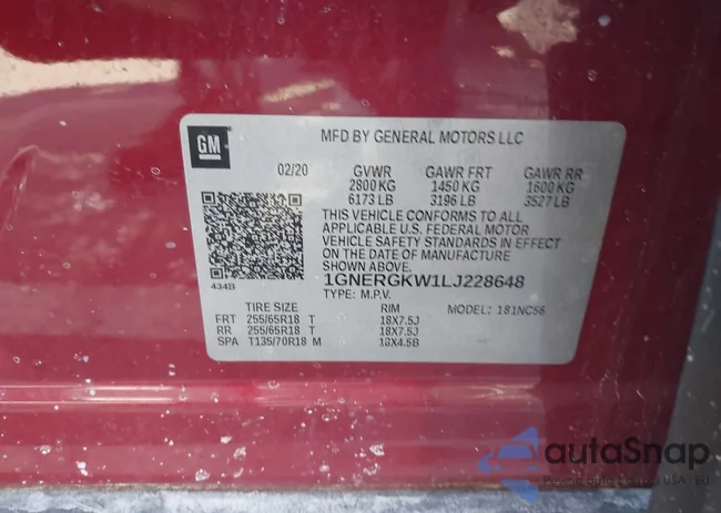 1GNERGKW1LJ228648: 44229738