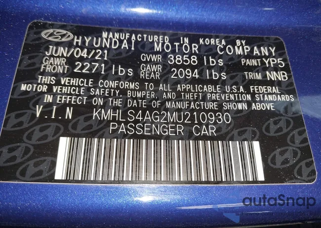 KMHLS4AG2MU210930: 44229780