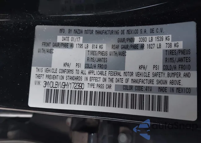 3MYDLBYV9HY172390: 44229800