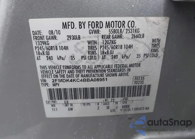 2FMDK4KC4BBA08951: 44229813