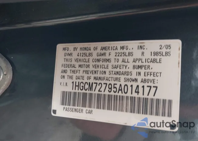 1HGCM72795A014177: 44229829