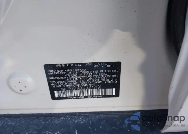 JF2SHADC2DG442191: 44229868