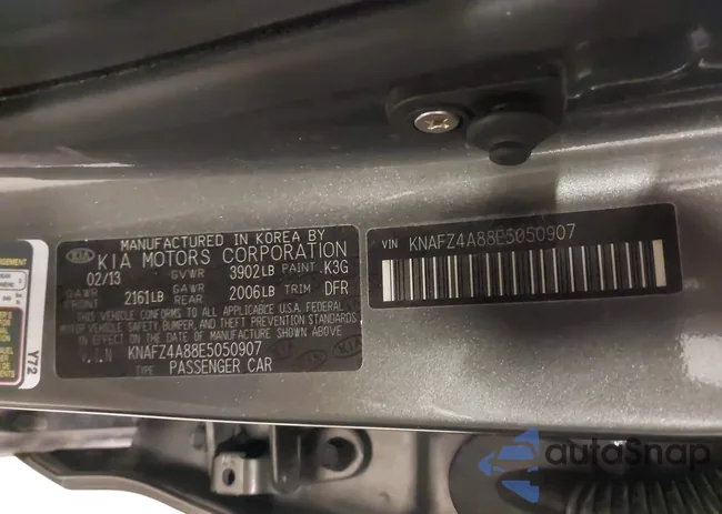 KNAFZ4A88E5050907: 44229876