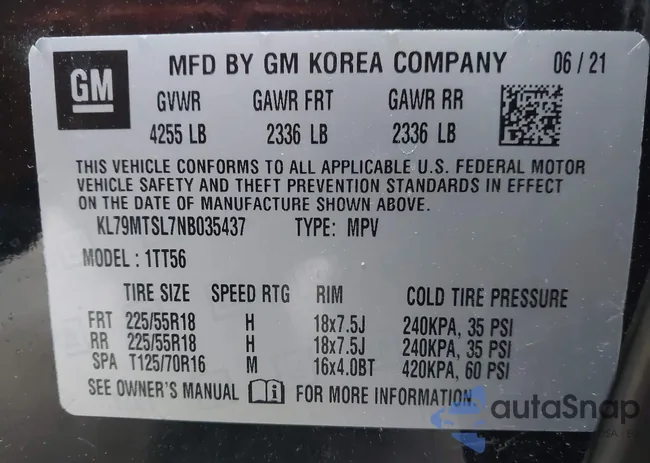 KL79MTSL7NB035437: 44229025