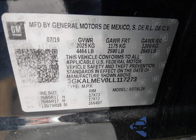 3GKALMEV0LL117273: 44229036