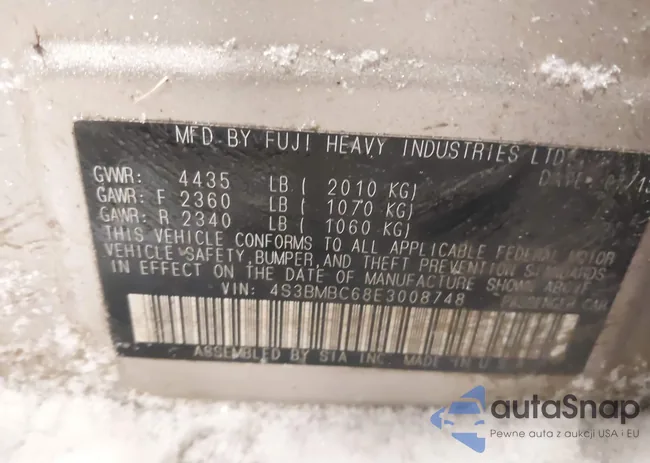 4S3BMBC68E3008748: 44229090