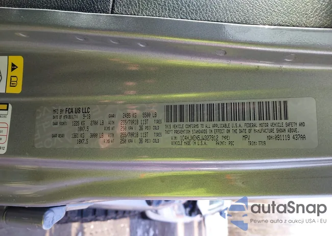 1C4HJXEN5JW327912: 44229146