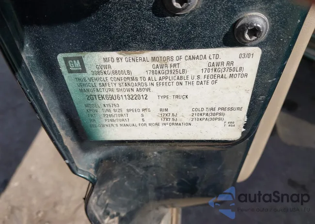 2GTEK69U611322012: 44229151