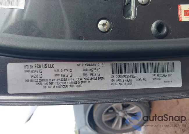 2C3CDZAG3KH691271: 44229257