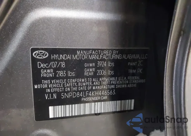 5NPD84LF4KH446563: 44229289