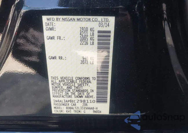 1N4AL3AP8EC298110: 44230389