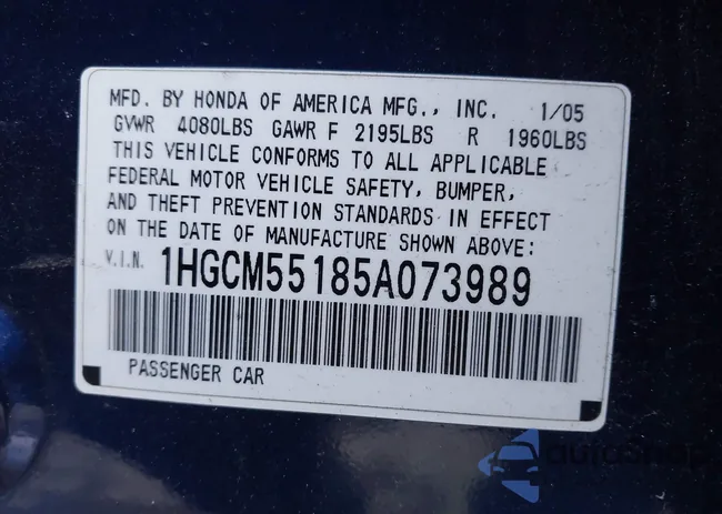 1HGCM55185A073989: 44230417