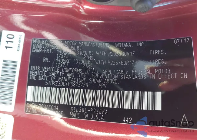 5TDKZ3DC4HS873778: 44230443