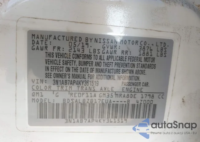 3N1AB7AP4KY361519: 44230463