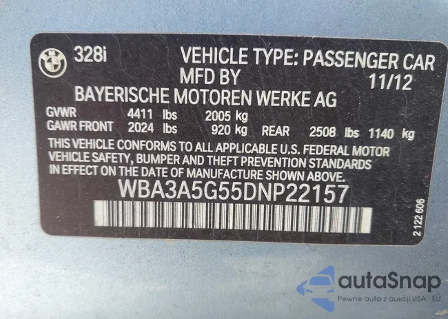 WBA3A5G55DNP22157: 44230493