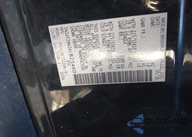 5N1AT2MV1KC825460: 44230602