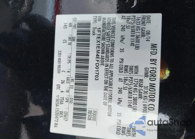 1FTEX1EM4EFD01703: 44230606