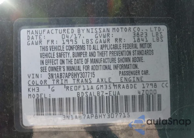 3N1AB7AP8HY307715: 44230609