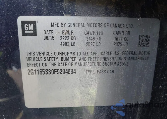 2G1165S30F9294594: 44230676