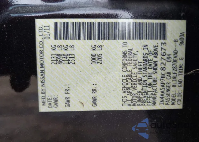 1N4AA5AP7BC827673: 44230714