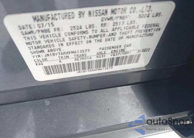 JN1BV7ARXFM413273: 44230739