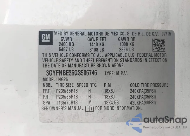 3GYFNBE36GS506746: 44230778