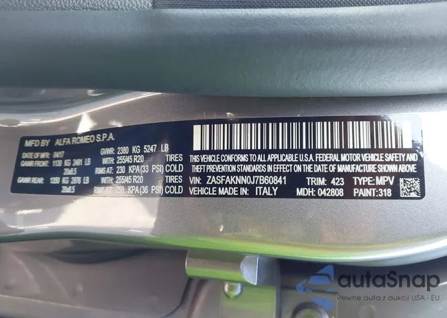 ZASFAKNN0J7B60841: 44230788