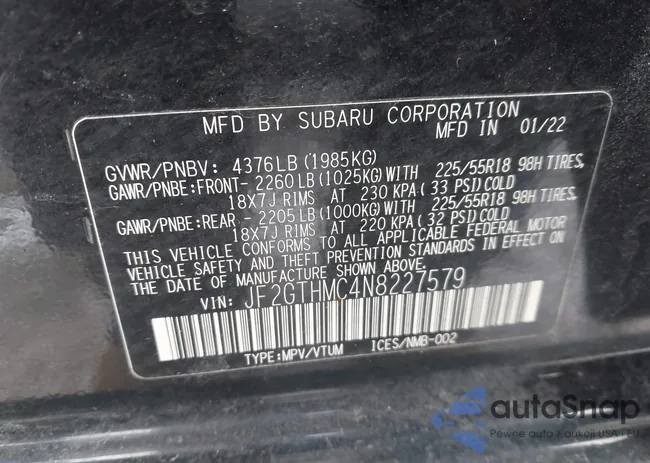 JF2GTHMC4N8227579: 44230894