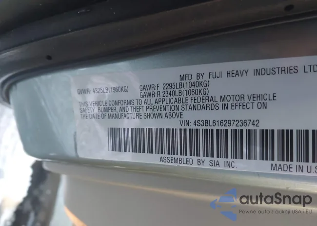 4S3BL616297236742: 44229972