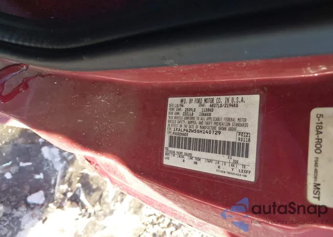 1FALP62W5SH140729: 44230033