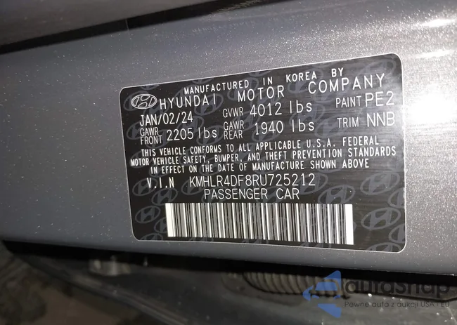 KMHLR4DF8RU725212: 44231355