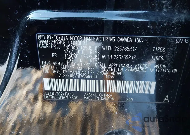 2T3RFREV1FW368450: 44231393