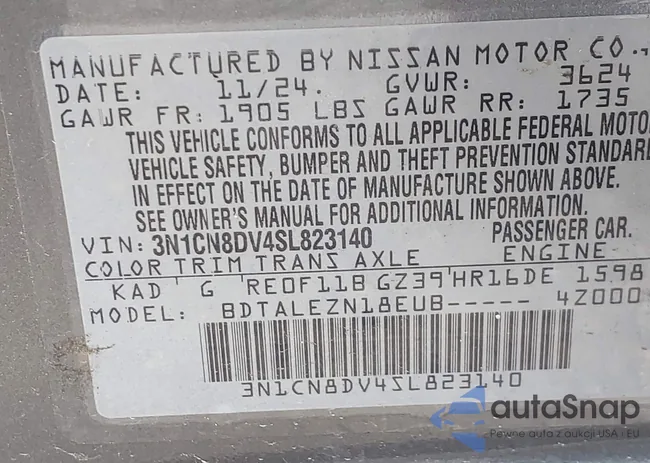 3N1CN8DV4SL823140: 44231403