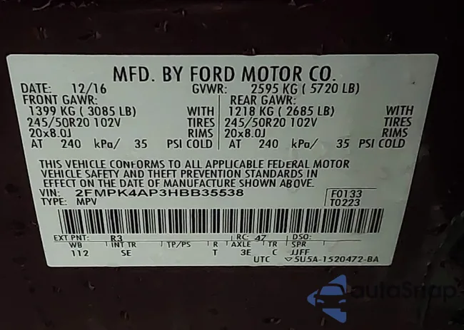 2FMPK4AP3HBB35538: 44231486