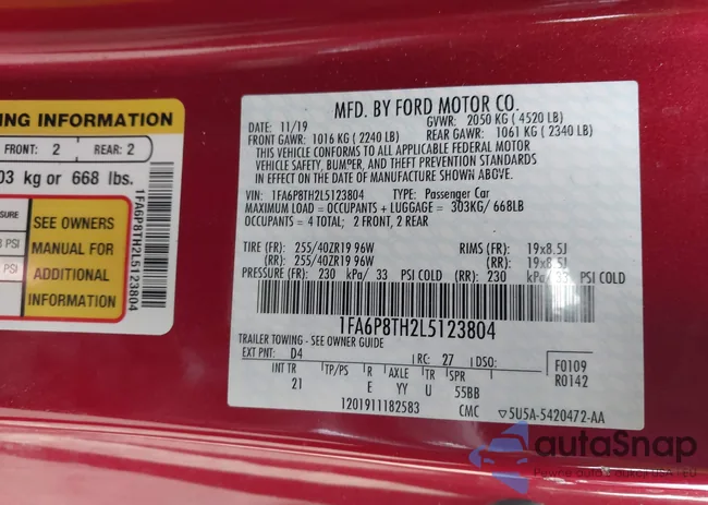 1FA6P8TH2L5123804: 44231597