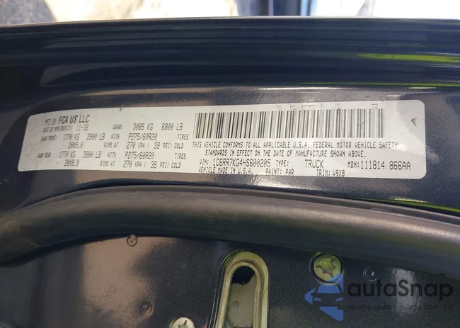 1C6RR7KG4HS600205: 44231612