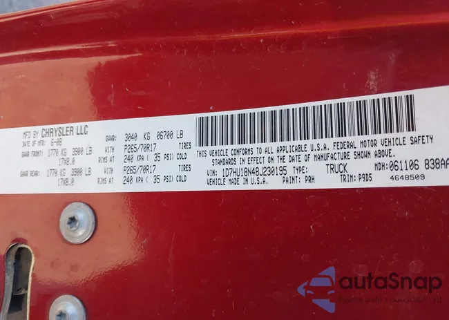 1D7HU18N48J230195: 44231902