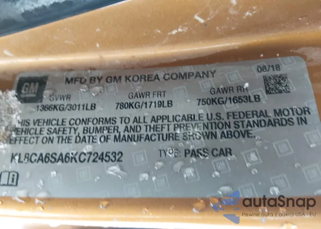 KL8CA6SA6KC724532: 44230962