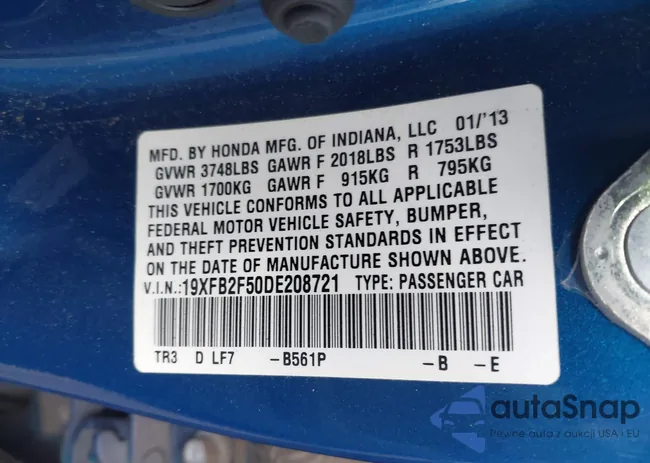 19XFB2F50DE208721: 44230977