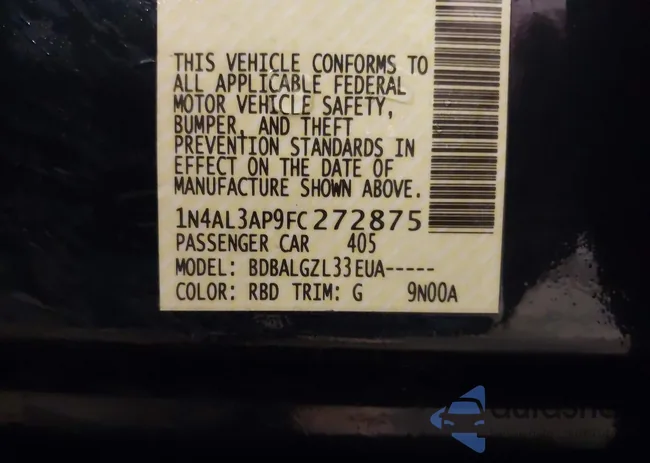 1N4AL3AP9FC272875: 44231009