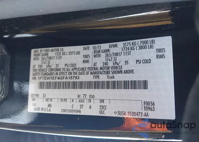 1FTEW1EF4GFA15793: 44231016