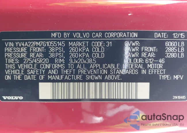 YV4A22PM7G1055145: 44231225