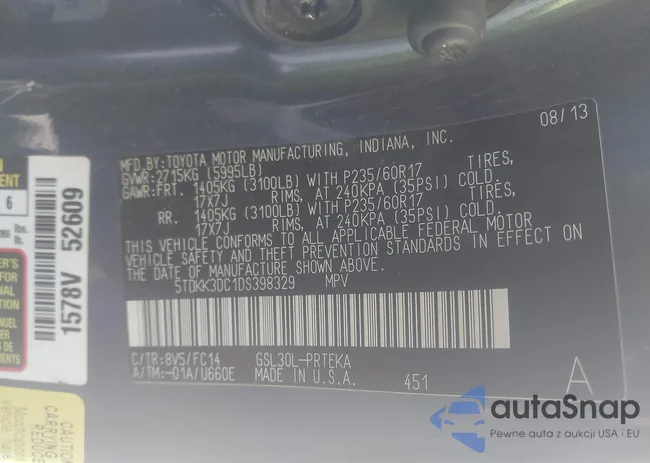 5TDKK3DC1DS398329: 44231250