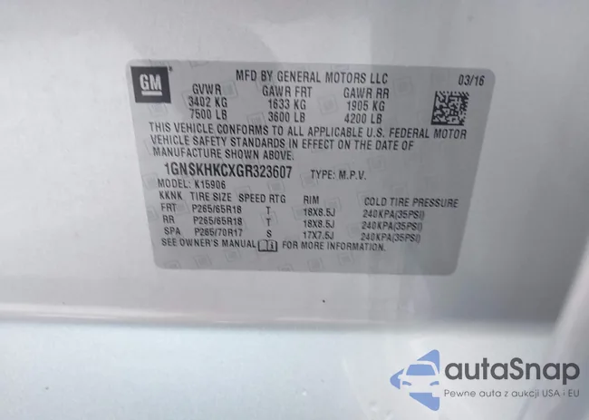 1GNSKHKCXGR323607: 44232412